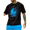 imageSOLY HUX Mens T Shirts Beach Graphic Tees Short Sleeve Crew Neck Vacation Tops Summer OutfitBlack Graphic