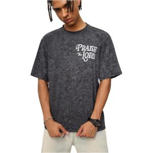 imageSOLY HUX Mens Letter Graphic Tees Short Sleeve Crew Neck T Shirt Vintage Streetwear Summer TopsBlack Letter