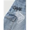 image:imageSOLY HUX Boys Graphic Printed Cargo Jeans Streetwear Baggy Straight Denim Pants with PocketMedium Wash