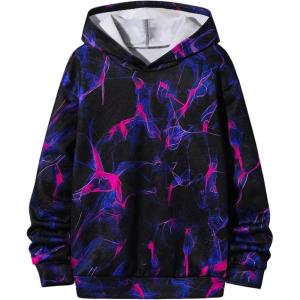 image:imageSOLY HUX Boys Graphic Hoodie Cartoon Print Long Sleeve Hooded Sweatshirt Loose Pullover TopsMulti Graphic