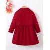 image:imageSOLY HUX Toddler Girls Double Breasted Long Sleeve Trench Coat Teddy Lined Outerwear Winter Pea CoatsPure Burgundy
