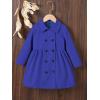 image:imageSOLY HUX Toddler Girls Double Breasted Long Sleeve Trench Coat Teddy Lined Outerwear Winter Pea CoatsRoyal Blue
