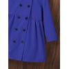 image:imageSOLY HUX Toddler Girls Double Breasted Long Sleeve Trench Coat Teddy Lined Outerwear Winter Pea CoatsRoyal Blue