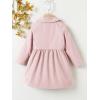 image:imageSOLY HUX Toddler Girls Double Breasted Long Sleeve Trench Coat Teddy Lined Outerwear Winter Pea CoatsSolid Pink