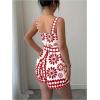 image:imageSOLY HUX Womens Boho Print Wide Leg Short Jumpsuits Summer Square Neck Belted Vacation RomperBurgundy Floral