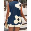 image:imageSOLY HUX Womens Plus Size 2 Piece Outfits Floral Print Notch V Neck Tank Top and Shorts SetMulticoloured Floral