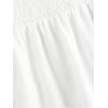 image:imageSOLY HUX Womens Ruffle Skirt Shirred Elastic Waist A Line Flowy Going Out Casual Vacation Long SkirtsPure White