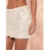 image:imageSOLY HUX Womens Sequin Mini Skirt Sparkly Low Rise Bodycon Party Club Going Out Summer SkirtsPlain Apricot