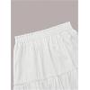 image:imageSOLY HUX Womens Summer Ruffle A Line Maxi Skirts Elastic High Waisted Tiered Layer Flowy Long SkirtPlain White