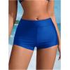 image:imageSOLY HUX Womens Swim Shorts High Waisted Bikini Swimsuit Bottoms Board Shorts BeachwearPure Blue