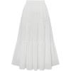 image:imageSOLY HUX Womens Summer Ruffle A Line Maxi Skirts Elastic High Waisted Tiered Layer Flowy Long SkirtPlain White