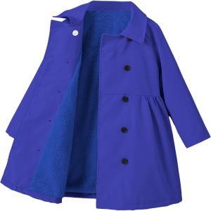 image:imageSOLY HUX Toddler Girls Double Breasted Long Sleeve Trench Coat Teddy Lined Outerwear Winter Pea CoatsRoyal Blue