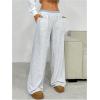 image:imageSOLY HUX Girls Baggy Sweatpants Elastic Low Rise Wide Leg Track Pants with PocketsPlain Grey