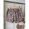 image:imageSOLY HUX Girls Cheetah Print Boxer Shorts Y2k Leopard Elastic Waist Cute Casual Summer ShortsCoffee Brown Leopard