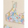 image:imageSOLY HUX Girls Floral Print Bikini Set Spaghetti Strap Smocked Bathing Suit Two Piece SwimsuitMulticoloured Floral