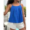 image:imageSOLY HUX Girls Summer Camisole Tops Spaghetti Strap Pleated Cute Vacation Cami ShirtsRoyal Blue