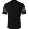 image:imageSOLY HUX Mens Graphic Tees Casual Crew Neck Short Sleeve T Shirts Summer TopsBlack Geometric