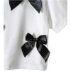 image:imageSOLY HUX Toddler Girls Cute Bow T Shirt Crew Neck Short Sleeve Tee Y2k Summer TopsWhite Bowknot