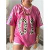 image:imageSOLY HUX Toddler Girls Graphic Jersey Shirts Sporty Short Sleeve TShirt Summer Tops Y2k Clothes StreetwearPink