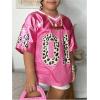 image:imageSOLY HUX Toddler Girls Graphic Jersey Shirts Sporty Short Sleeve TShirt Summer Tops Y2k Clothes StreetwearPink