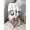 image:imageSOLY HUX Toddler Girls Graphic Jersey Shirts Sporty Short Sleeve TShirt Summer Tops Y2k Clothes StreetwearWhite Graphic