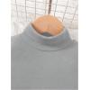 image:imageSOLY HUX Toddler Girls T Shirt Turtleneck Long Sleeve Ruched Tee Slim Fit Casual TopsPure Grey