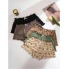 image:imageSOLY HUX Womens Floral Boyshorts Underwear 5 Packs Bowknot Low Rise Comfortable PantiesKhaki Multi