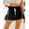 image:imageSOLY HUX Womens High Waisted Shorts Tie Front Wide Leg Athletic Running Workout Flowy Shorts with PocketsBlack