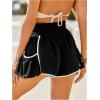 image:imageSOLY HUX Womens High Waisted Shorts Tie Front Wide Leg Athletic Running Workout Flowy Shorts with PocketsBlack