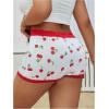 image:imageSOLY HUX Womens Plus Size Lace Boyshort Underwear Cute Cherry Print Boxer Brief PantiesRed and White Cherry