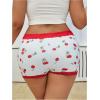 image:imageSOLY HUX Womens Plus Size Lace Boyshort Underwear Cute Cherry Print Boxer Brief PantiesRed and White Cherry