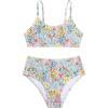 image:imageSOLY HUX Girls Floral Print Bikini Set Spaghetti Strap Smocked Bathing Suit Two Piece SwimsuitMulticoloured Floral