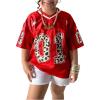 image:imageSOLY HUX Toddler Girls Graphic Jersey Shirts Sporty Short Sleeve TShirt Summer Tops Y2k Clothes StreetwearRed Graphic