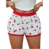 image:imageSOLY HUX Womens Plus Size Lace Boyshort Underwear Cute Cherry Print Boxer Brief PantiesRed and White Cherry