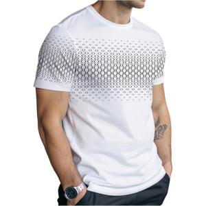 image:imageSOLY HUX Mens Graphic Tees Casual Crew Neck Short Sleeve T Shirts Summer TopsWhite Geometric