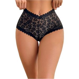 image:imageSOLY HUX Womens Underwear 8 Piece Lace Boyshorts Underwear V Waist Brief PantiesMulticoloured