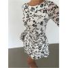 image:imageSOLY HUX Womens Floral Sexy Mesh Mini Dress Bell Long Sleeve Bodycon Going Out DressesWhite Floral