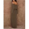 image:imageSOLY HUX Womens Off The Shoulder Long Sleeve Sweater Dress Party Formal Bodycon Maxi DressesPlain Brown