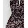 image:imageSOLY HUX Womens Sexy Tie Dye Print Halter V Neck Mini Dress Retro Backless Fitted Bodycon DressesMulti Leopard
