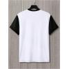 image:imageSOLY HUX Mens Casual T Shirts Short Sleeve Crew Neck Color Block Graphic Tees Shirt Summer TopsBlack Grey White