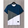 image:imageSOLY HUX Mens Casual T Shirts Short Sleeve Crew Neck Color Block Graphic Tees Shirt Summer TopsBlue Grey Multi