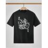 image:imageSOLY HUX Mens Graphic Short Sleeve TShirt Gothic Skull Print Crew Neck Tee Tops StreetwearBlack Graphic