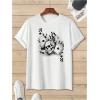 image:imageSOLY HUX Mens Graphic Short Sleeve TShirt Gothic Skull Print Crew Neck Tee Tops StreetwearWhite Graphic