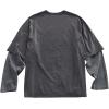image:imageSOLY HUX Mens Letter Graphic Tees Long Sleeve Shirts Y2K Crew Neck 2 in 1 TShirt Oversized Tops StreetwearGrey Graphic