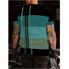 image:imageSOLY HUX Mens Summer Striped Color Block Tees Casual Crew Neck Short Sleeve T ShirtsBlack and Green