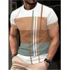 image:imageSOLY HUX Mens Summer Striped Color Block Tees Casual Crew Neck Short Sleeve T ShirtsMulti Striped