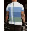 image:imageSOLY HUX Mens Summer Striped Color Block Tees Casual Crew Neck Short Sleeve T ShirtsWhite and Blue