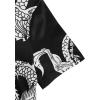 image:imageSOLY HUX Womens Cheongsam Dress Chinese Traditional Dragon Print Qipao Bodycon Mini DressBlack White Dargon