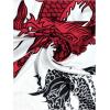 image:imageSOLY HUX Womens Cheongsam Dress Chinese Traditional Dragon Print Qipao Bodycon Mini DressWhite Dragon