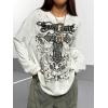 image:imageSOLY HUX Womens Gothic Oversized Tops Long Sleeve Crew Neck Graphic Tee Shirts Y2k Grunge ClothesWhite Graphic